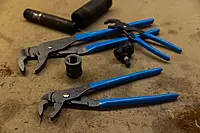 CHANNELLOCK GLS-3 3-Piece GRIPLOCK Tongue & Groove Pliers Set, 6.5", 9.5", 12.5" Water Pump Pliers