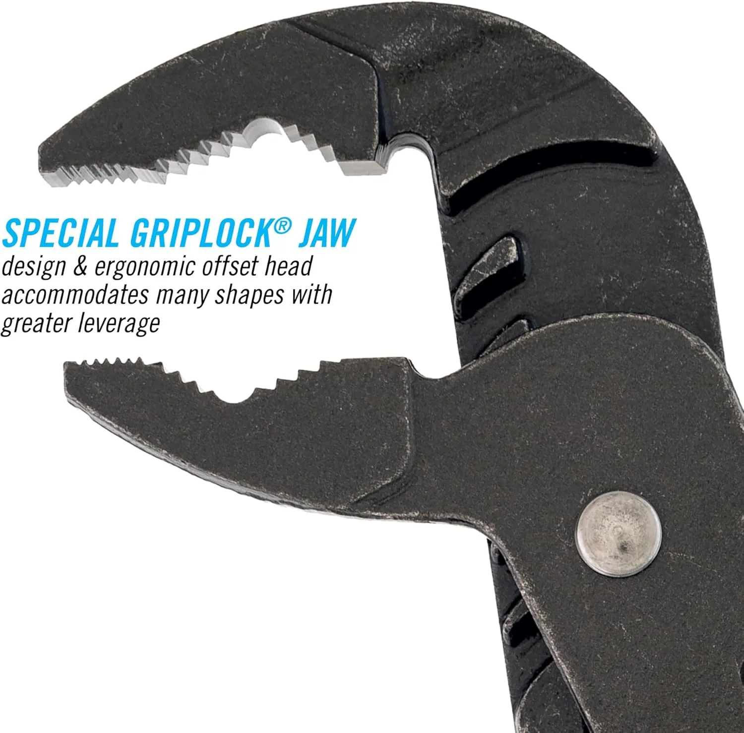 CHANNELLOCK GLS-3 3-Piece GRIPLOCK Tongue & Groove Pliers Set, 6.5", 9.5", 12.5" Water Pump Pliers