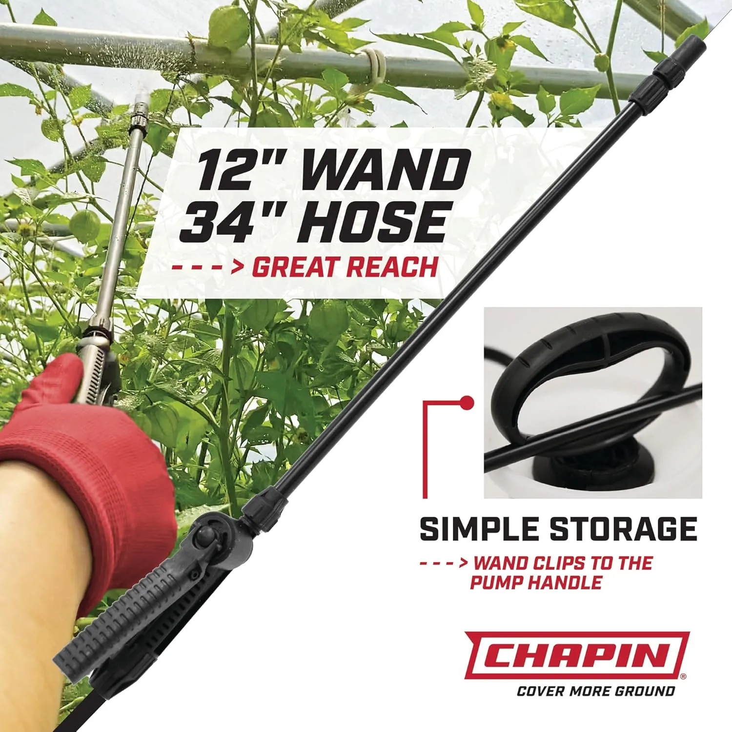 CHAPINO Pump Sprayer with SureSpray Anti-Clog Filter