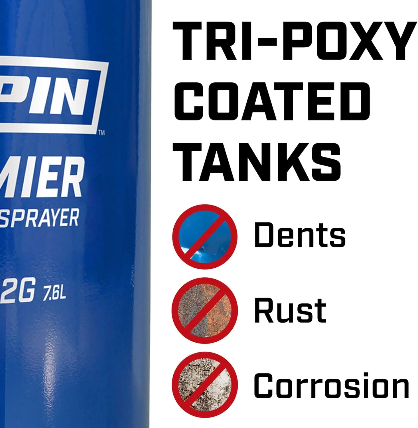 Chapin 1180 1-Gallon Tri-Poxy Steel Tank Sprayer for Lawn, Home & Garden Premier Sprayer