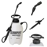 Chapin 16200 2-Gallon Made in USA Garden Pump Sprayer with Ergonomic Handle, Trigger Shut Off