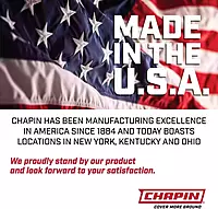 Chapin 16200 2-Gallon Made in USA Garden Pump Sprayer with Ergonomic Handle, Trigger Shut Off