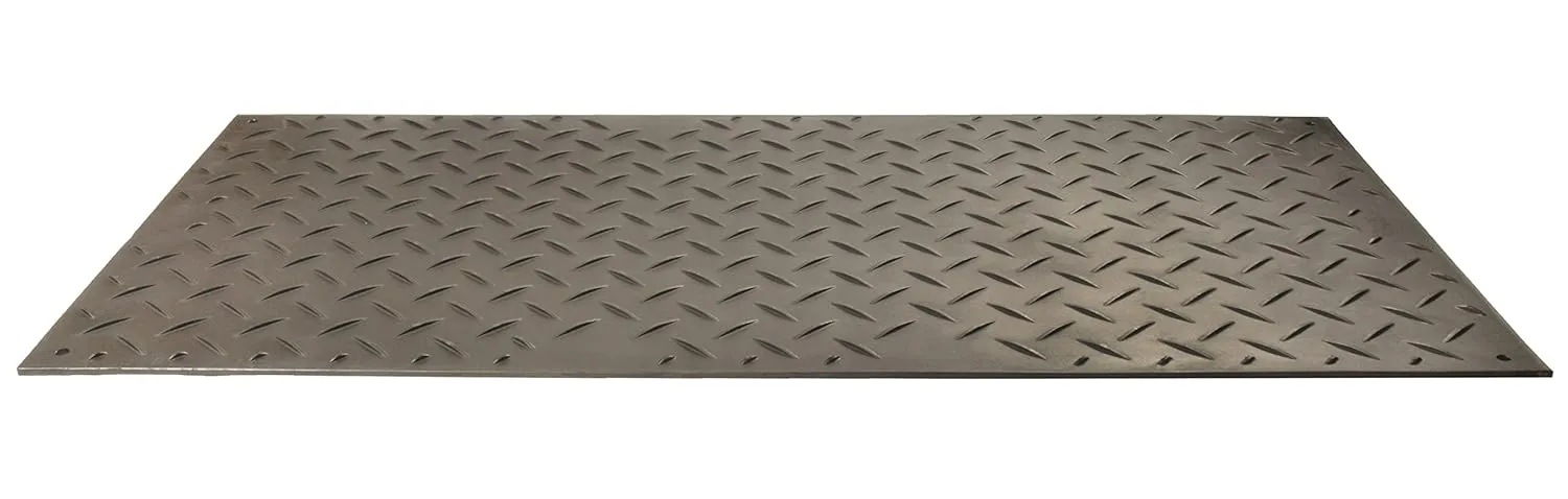 Checkers Industrial Safety Products AM48 1 ea. Alturna Mat, High Density Polyethylene, 4' x 8' x 1/2", Black