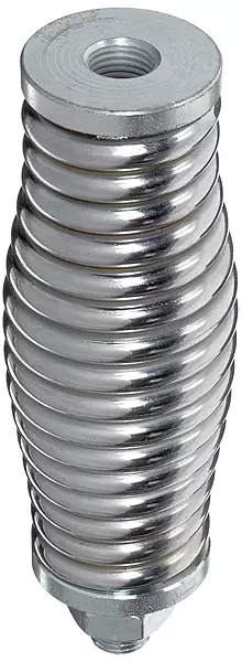 Checkers Heavy Duty Threaded Hex Warning Whip Safety Flag Spring Mount for 10' and 12' Poles