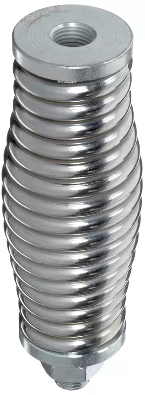Checkers Heavy Duty Threaded Hex Warning Whip Safety Flag Spring Mount for 10' and 12' Poles