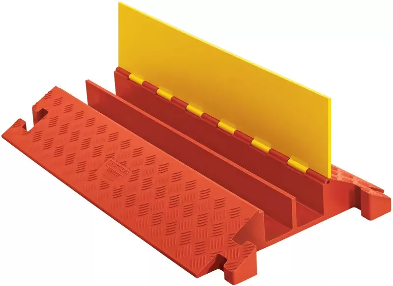 Checkers 2 Channel Industrial Drive Over Cable Protector for 3.25" Lines