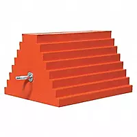 Wheel Chock,11" D,7" H,9" W,Orange