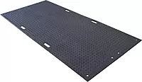 TM4496-B - Ground Protection Mat, Medium Duty, 8 ft L, 3 ft 8 in W, Load Capacity: 120, 000 lb, Black