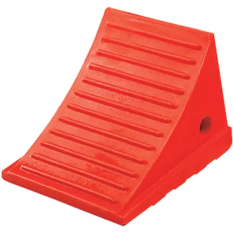 Checkers One Large Wheel Chock for 27-35" Tires, Heavy Duty Wheel Chocks for Semi Trucks, Utility, Tractor Trailer