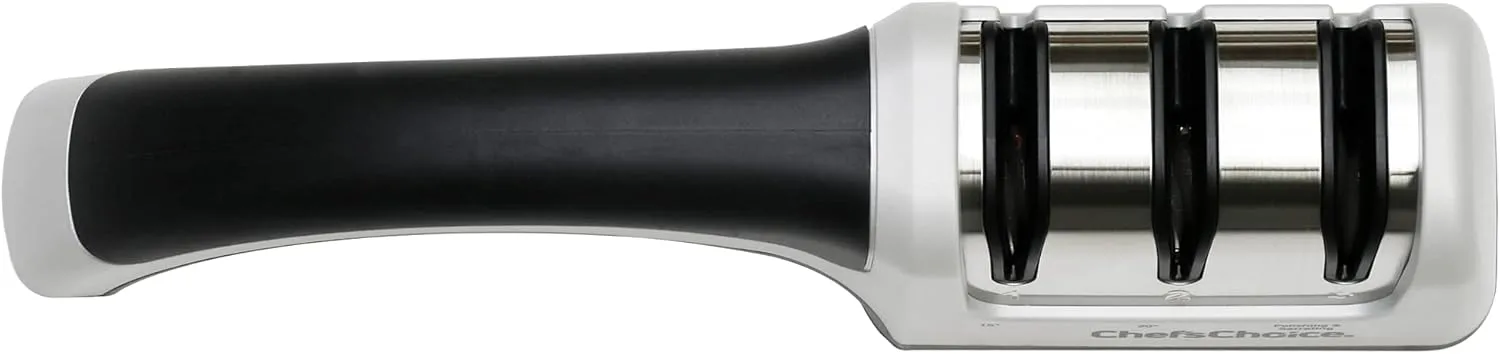 Chef’sChoice Manual Knife Sharpeners for 15- and 20-Degree Straight-Edge and Serrated Knives with Diamond Abrasives Precise