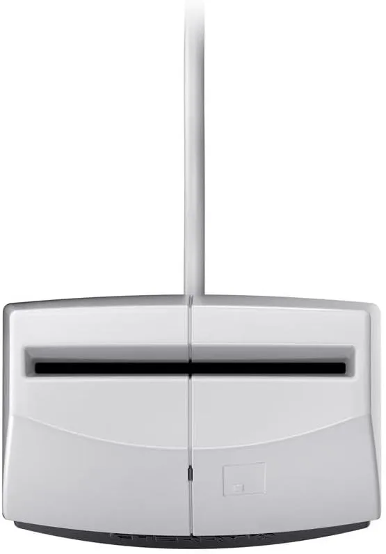 Cherry SmartTerminal ST-1144 - Smart Card Reader - USB - One Handed Operation - FIPS & TAA Compliant, Black/Grey Minimalist