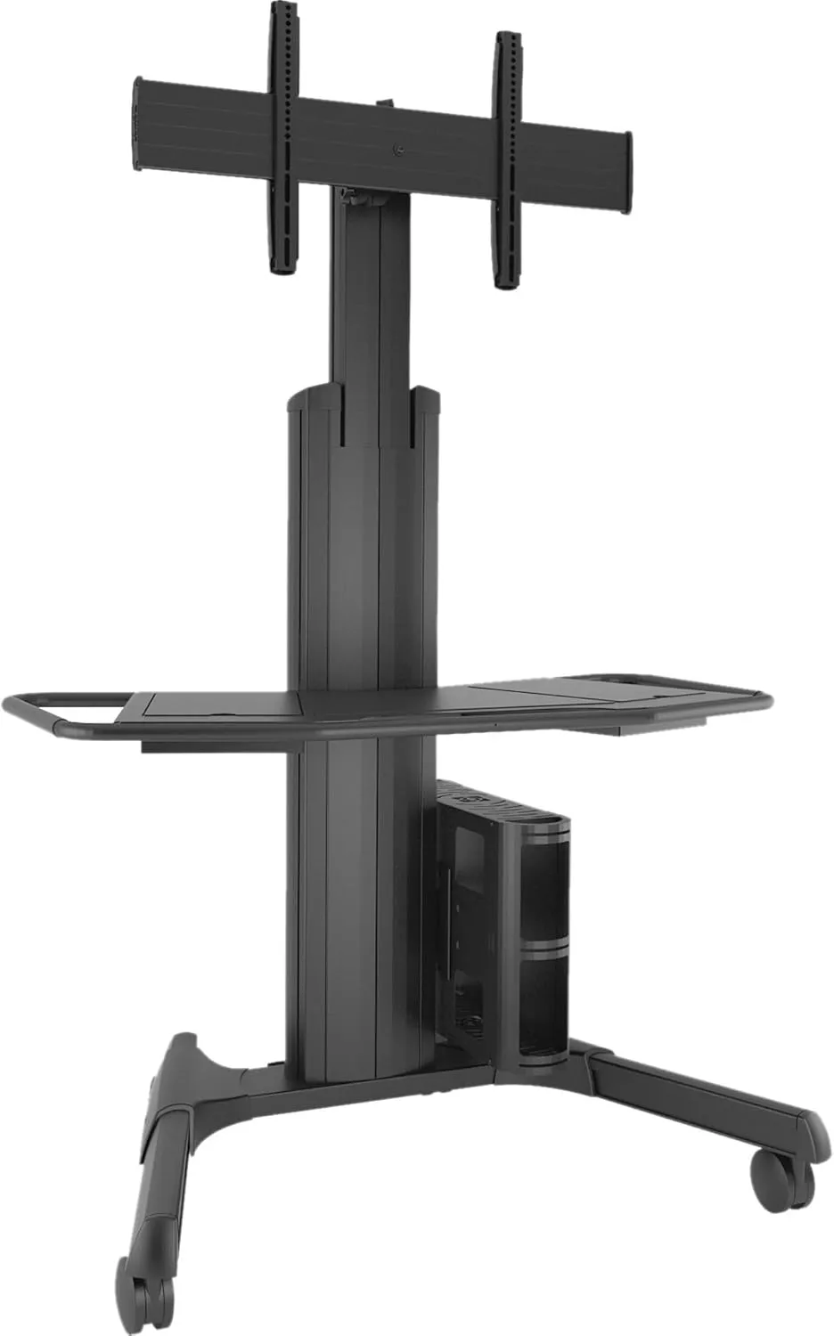 Chief Fusion Adjustable Mobile Display Cart for 42-86in Displays, Black