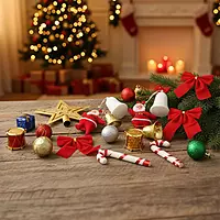 Assorted Christmas Decoration Set of 25 pcs