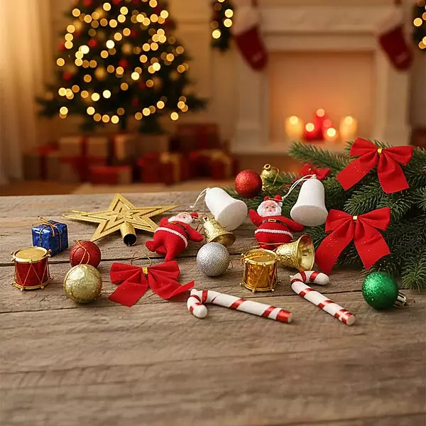 Assorted Christmas Decoration Set of 25 pcs