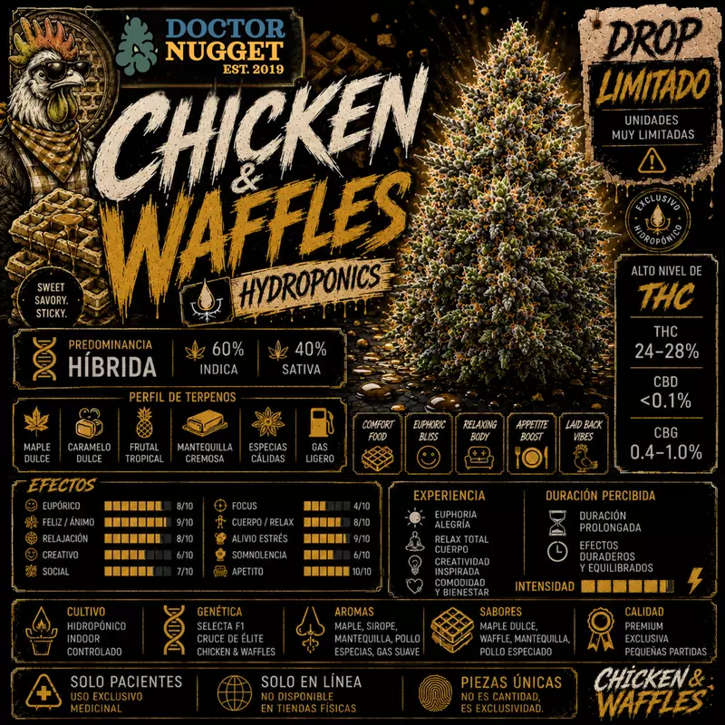 Dr. Nugget Chicken Waffles THC Flor