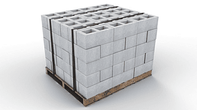 CARIBLOC CONCRETE BLOCK 4" X 8" X 16" 140 PER PALLET