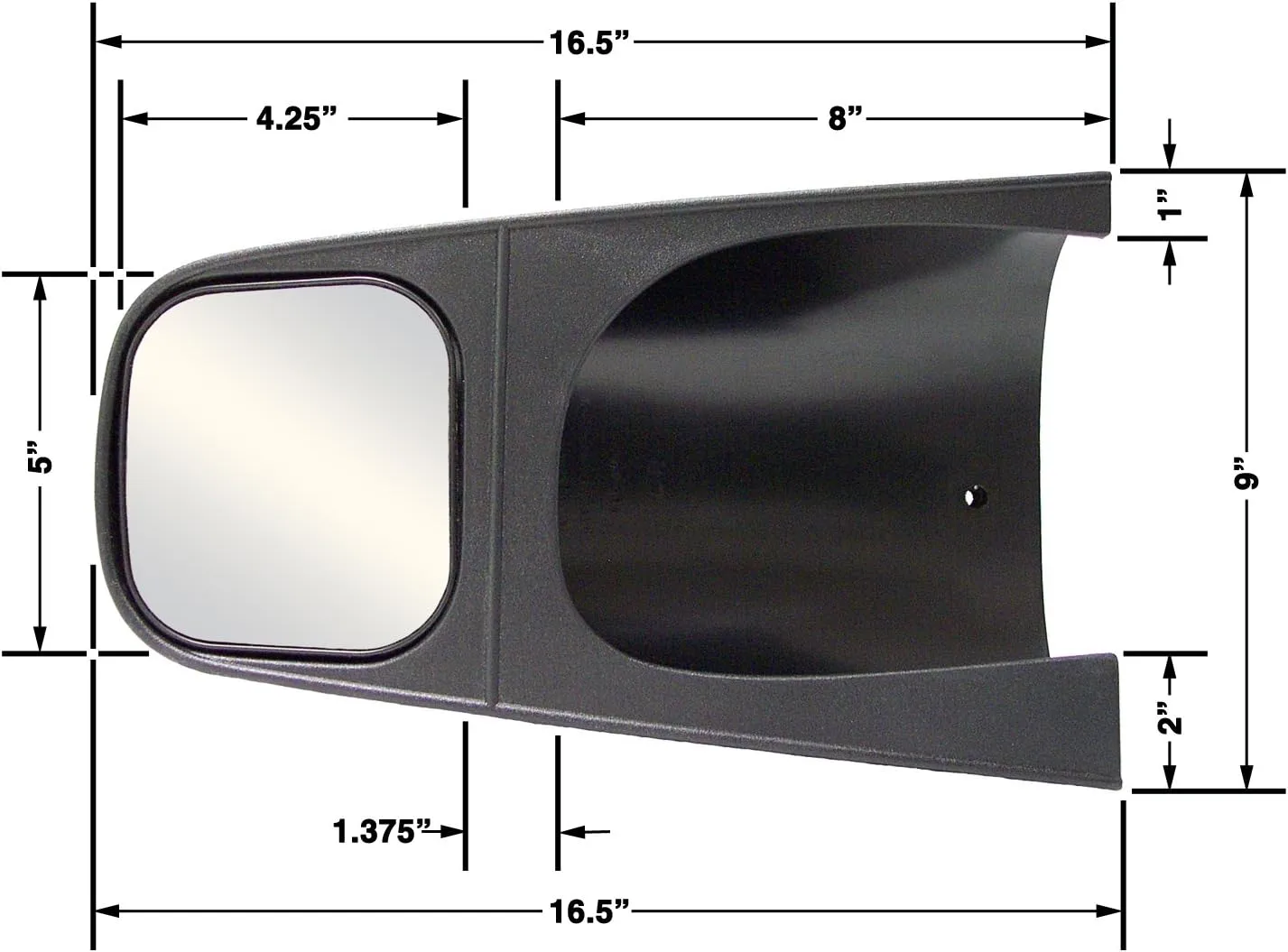 CIPA 11600 Custom Towing Mirror - Ford/Lincoln, Pair, chrome