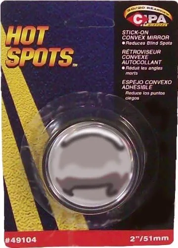 CIPA 49104 2" Round Convex Adjustable Spot Mirror 1 Count (Pack of 1)