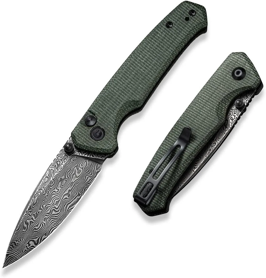 CIVIVI Altus Pocket Folding Knife with Button Lock and Thumb Stud Opener