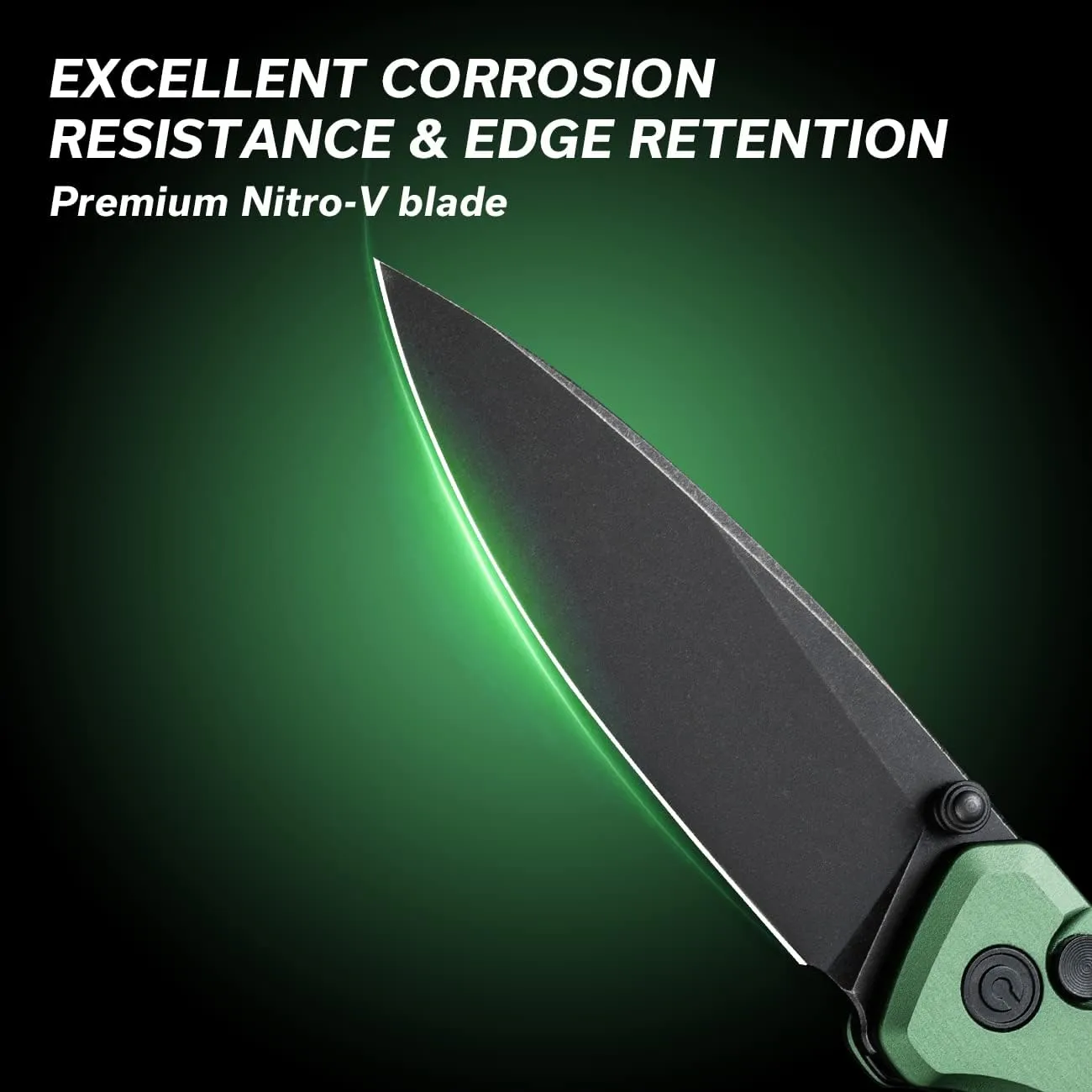 CIVIVI Pocket Folding Knife with Button Lock and Thumb Stud Opener, 2.97" Nitro-V Blade Aluminum Handle