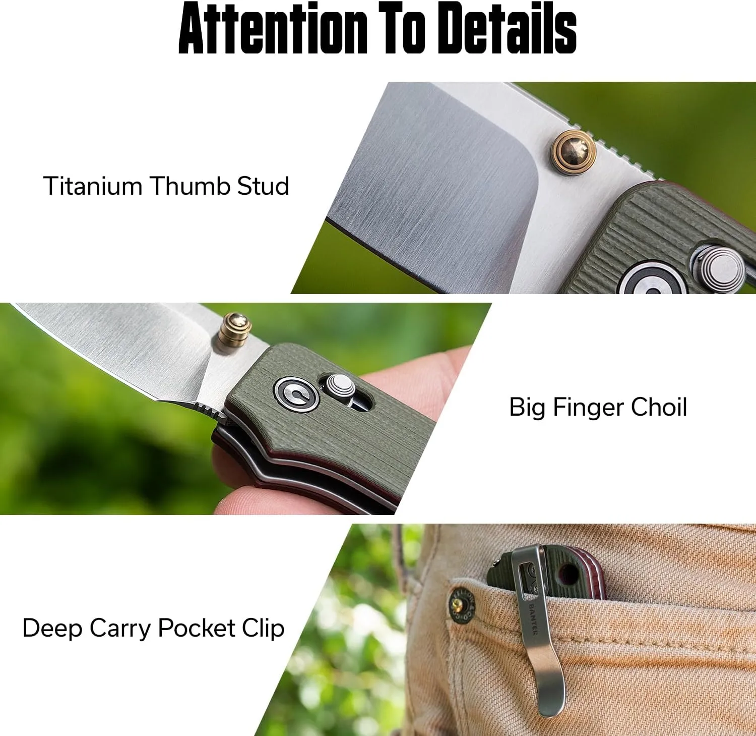 CIVIVI Small Pocket Knife for EDC, Baby Banter 2 - TG Crossbar Lock folding Knife with 2.34" 14C28N Blade Two-toned G10