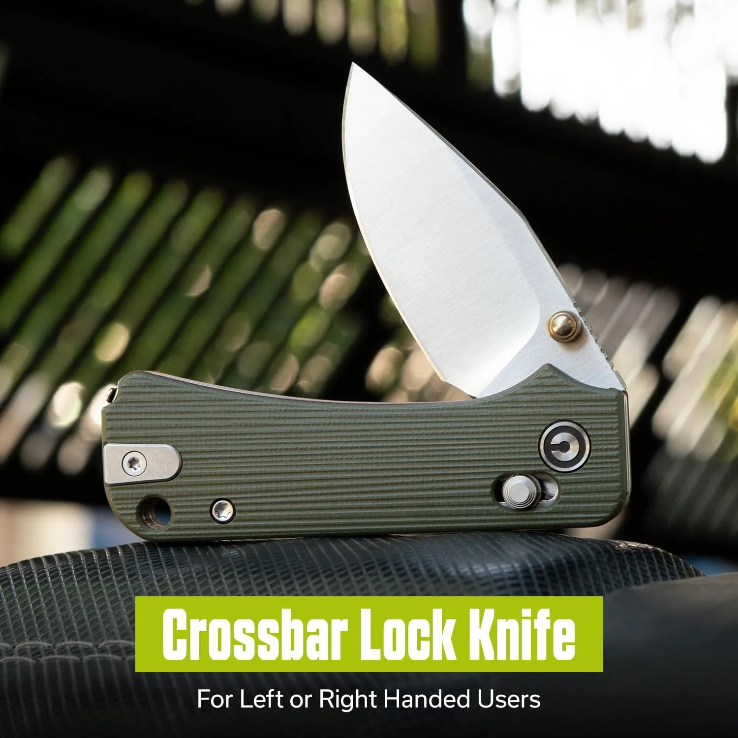 CIVIVI Small Pocket Knife for EDC, Baby Banter 2 - TG Crossbar Lock folding Knife with 2.34" 14C28N Blade Two-toned G10