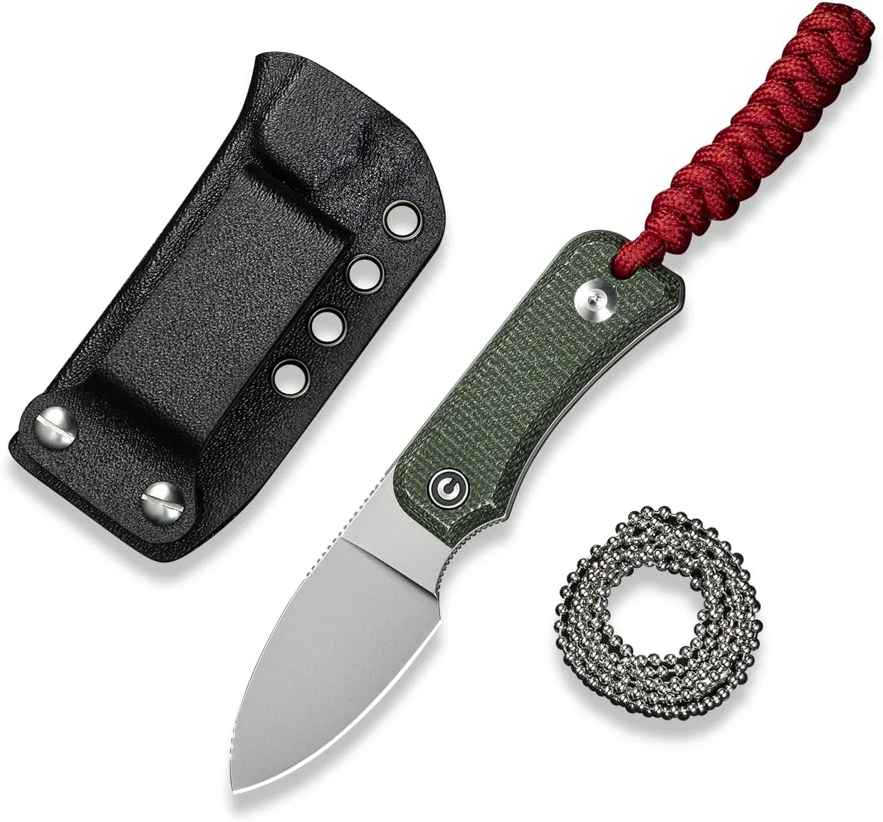 CIVIVI Baby Banter Fixed Blade EDC Knife with Kydex Sheath