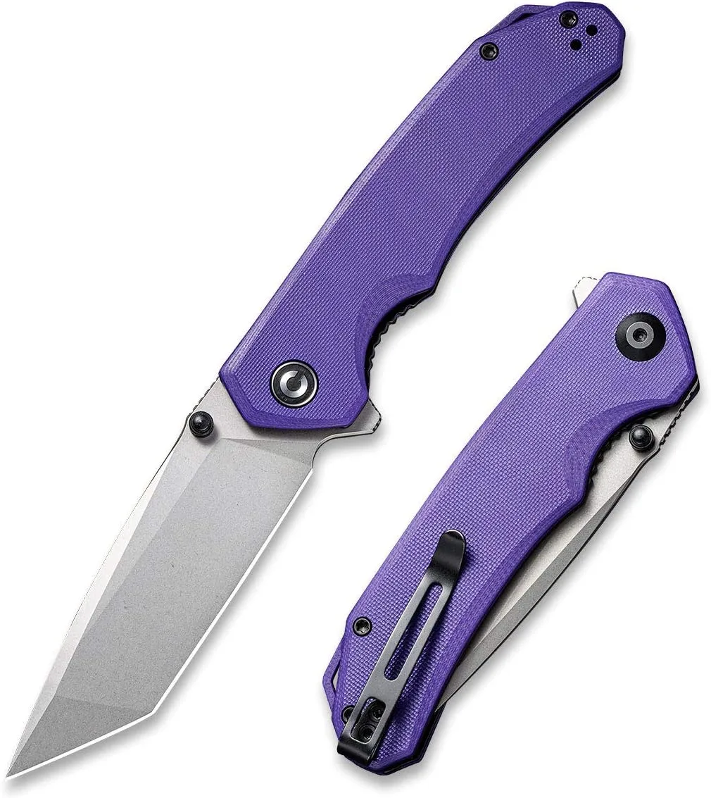 CIVIVI Brazen Folding Pocket Knife D2 Tanto Blade