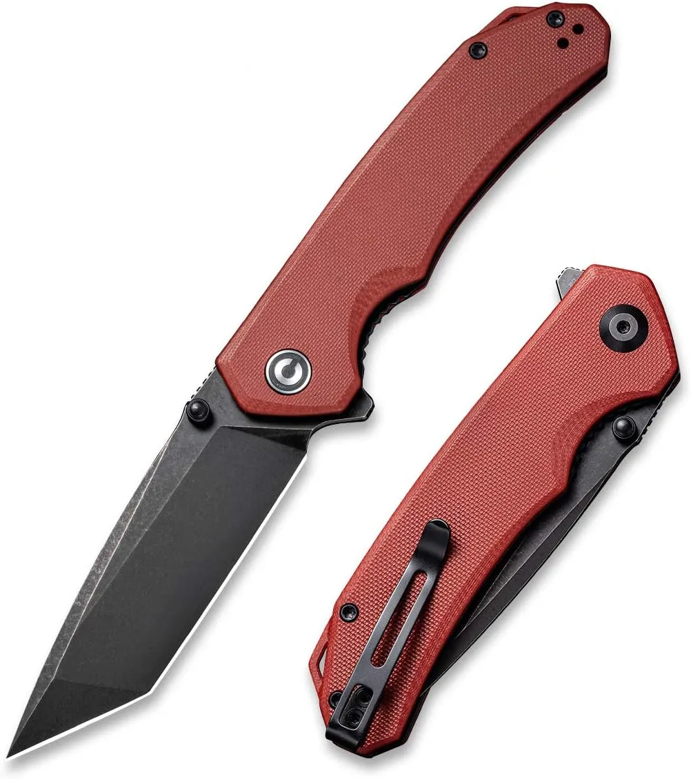 CIVIVI Brazen Folding Pocket Knife D2 Tanto Blade