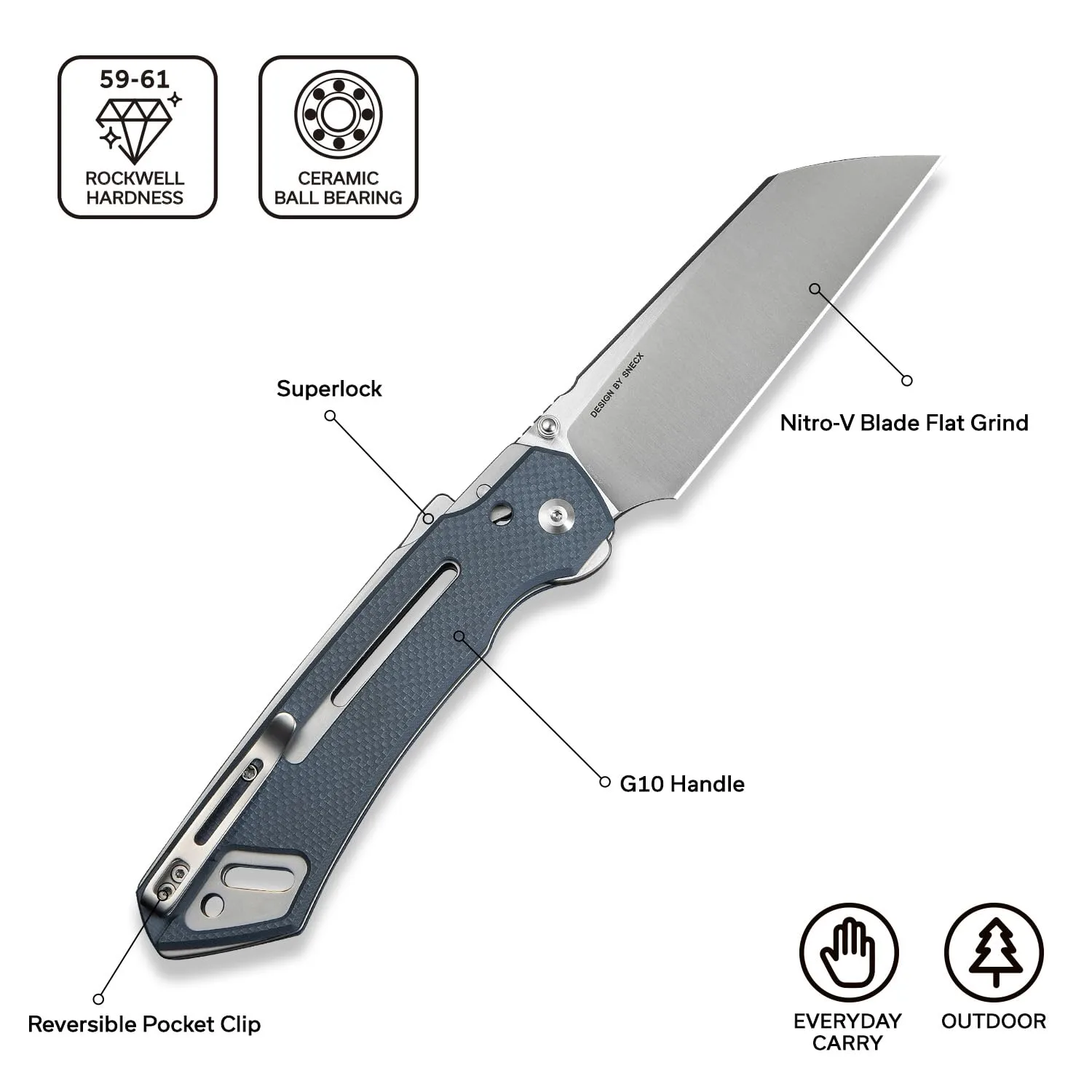 CIVIVI Buster FG Superlock Folding Pocket Knife
