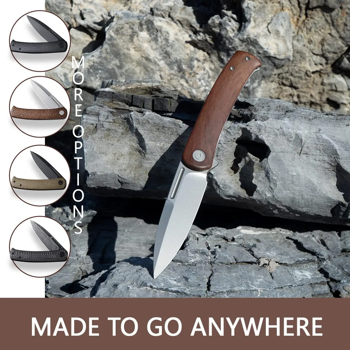 CIVIVI Cetos Folding Knife 14C28N Spear Point Blade