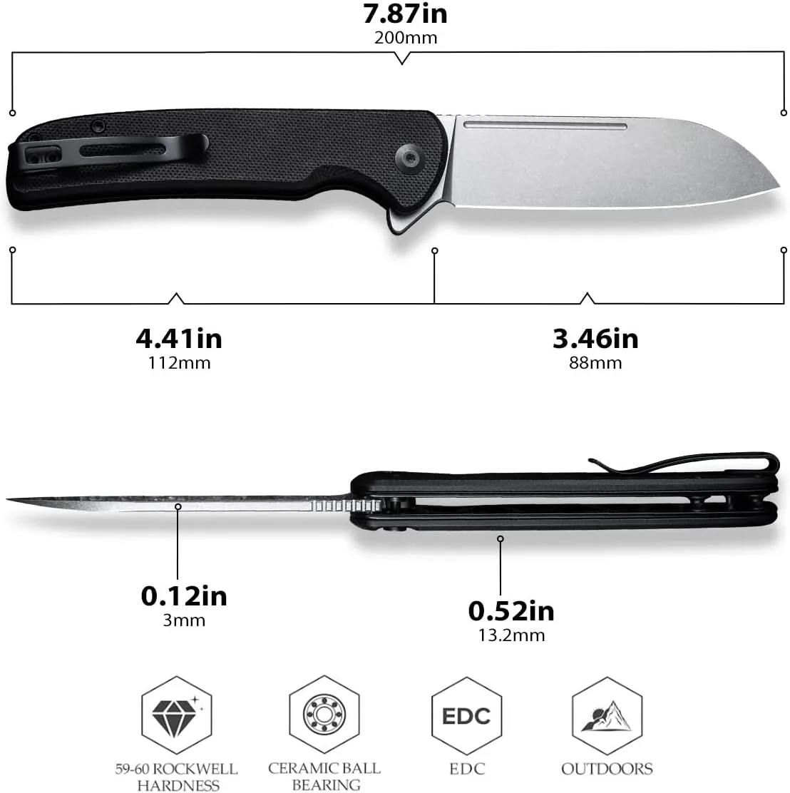 CIVIVI Chevalier Folding Pocket Knife