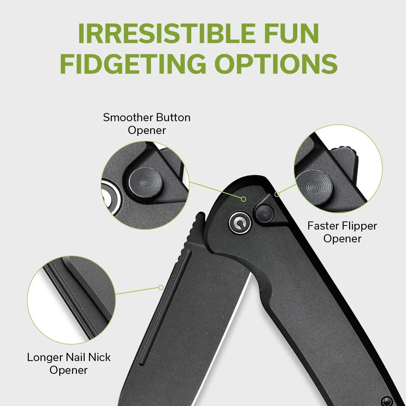 CIVIVI Chevalier II Folding Pocket Knife, Button Lock, 3.47\" Sheepsfoot Blade, Aluminum Handle