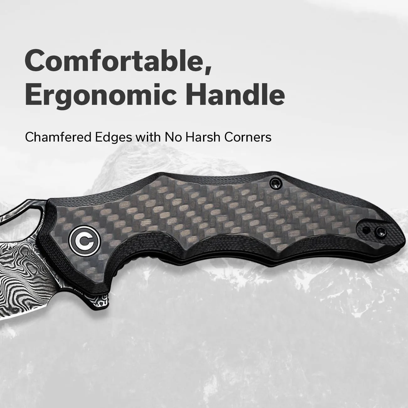 CIVIVI Chiro 3.1" Folding Pocket Knife with Flipper and G10 Handle
