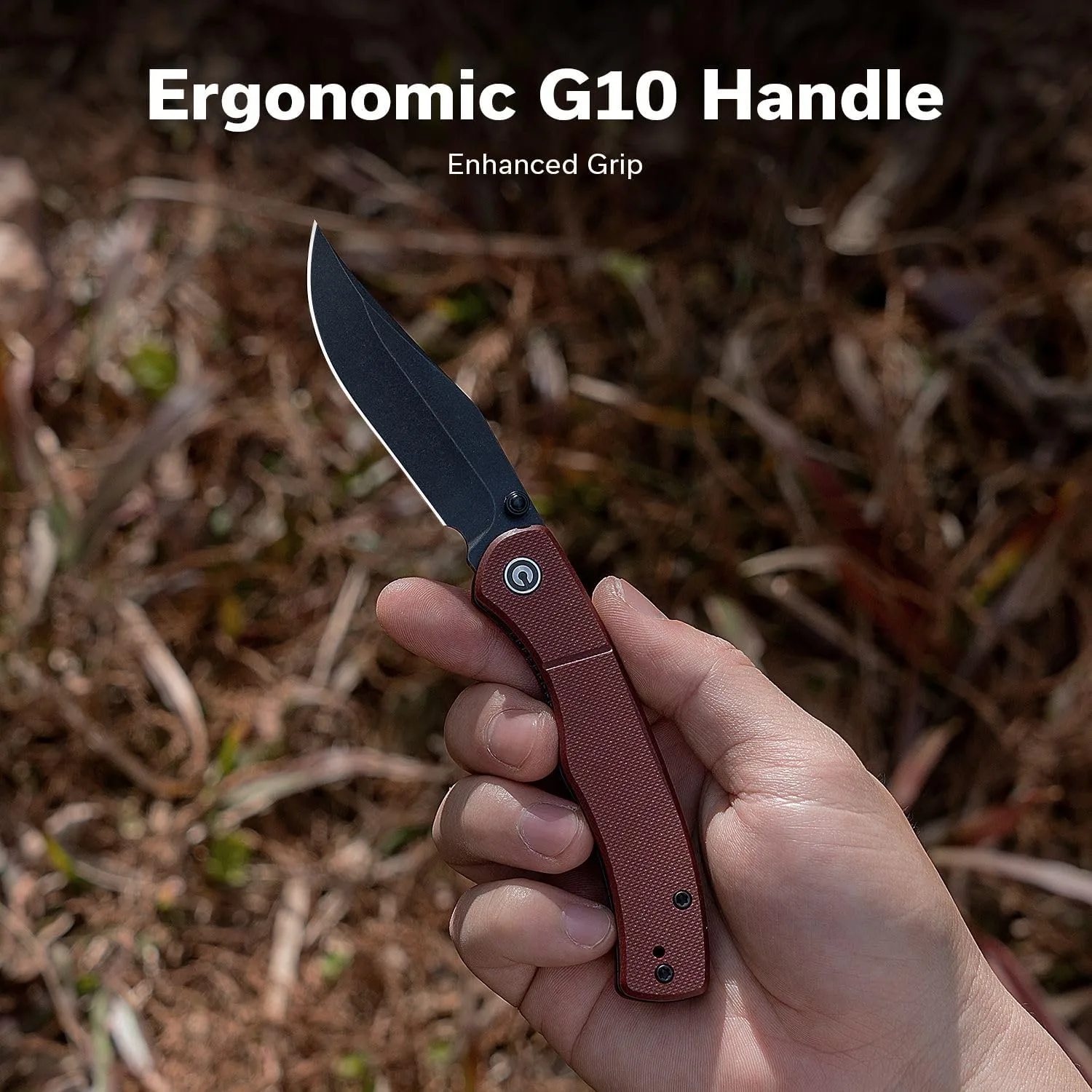 CIVIVI Clingman EDC Pocket Folding Knife, 2.99" Nitro-V, Liner Lock, Titanium Reversible Clip