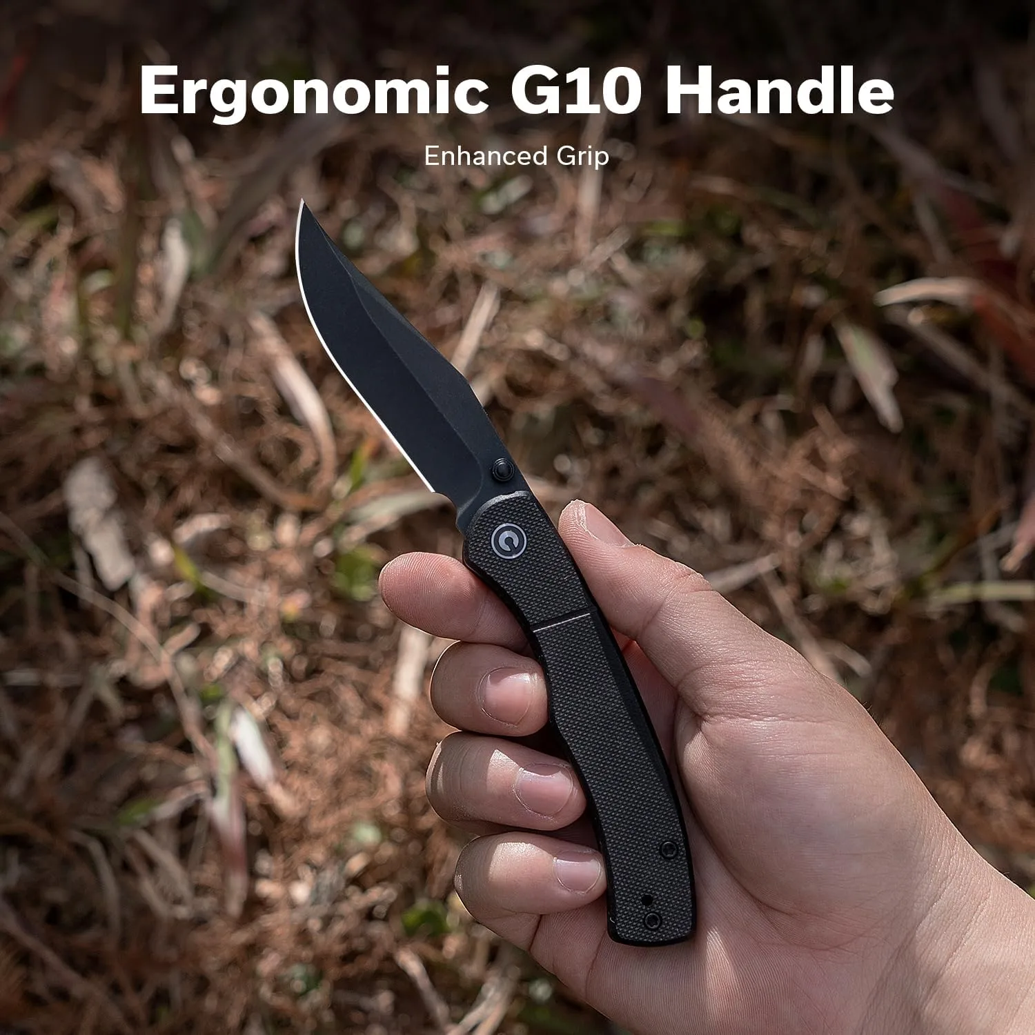 CIVIVI Clingman EDC Pocket Folding Knife, 2.99" Nitro-V, Liner Lock, Titanium Reversible Clip