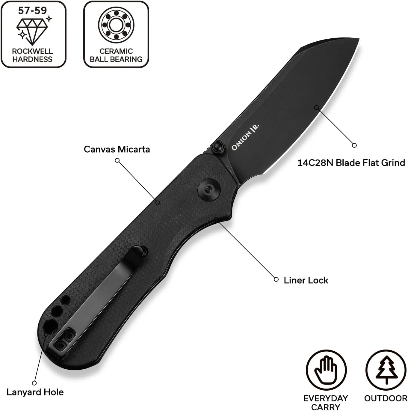 CIVIVI Crabby Pocket Knife, EDC Folding Knife C24055