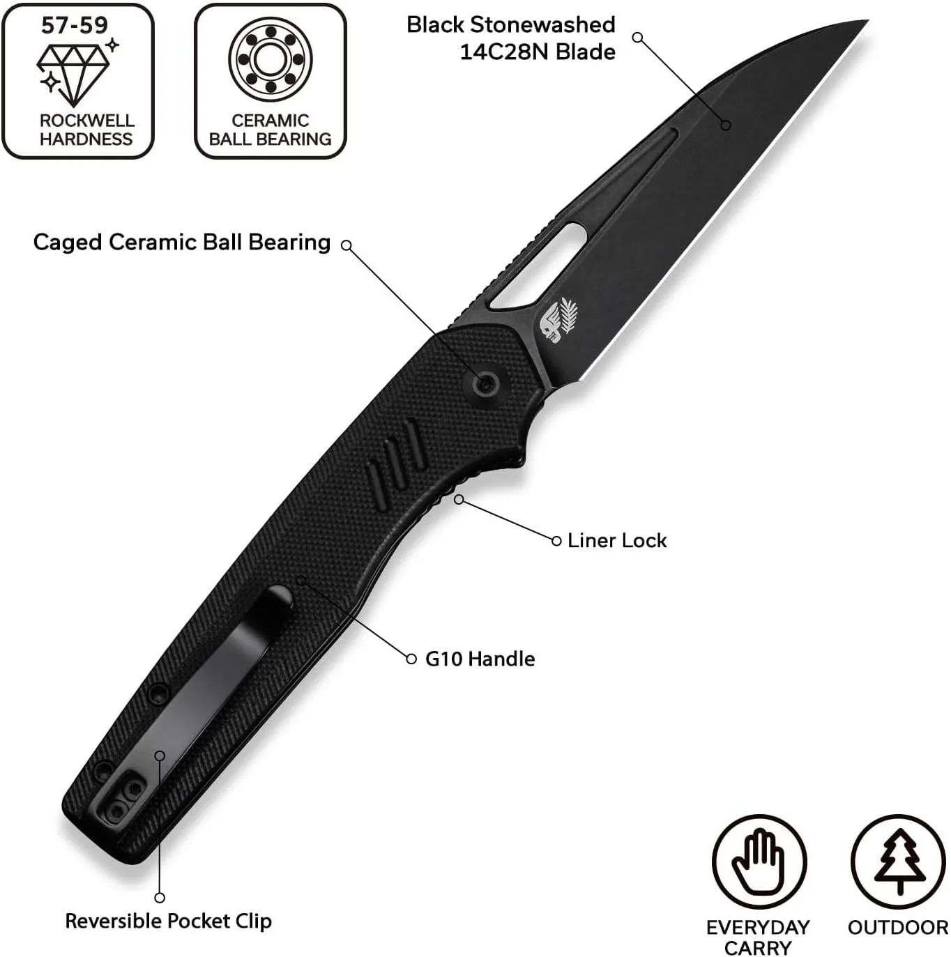 CIVIVI Guile Folding Pocket Knife C24062B
