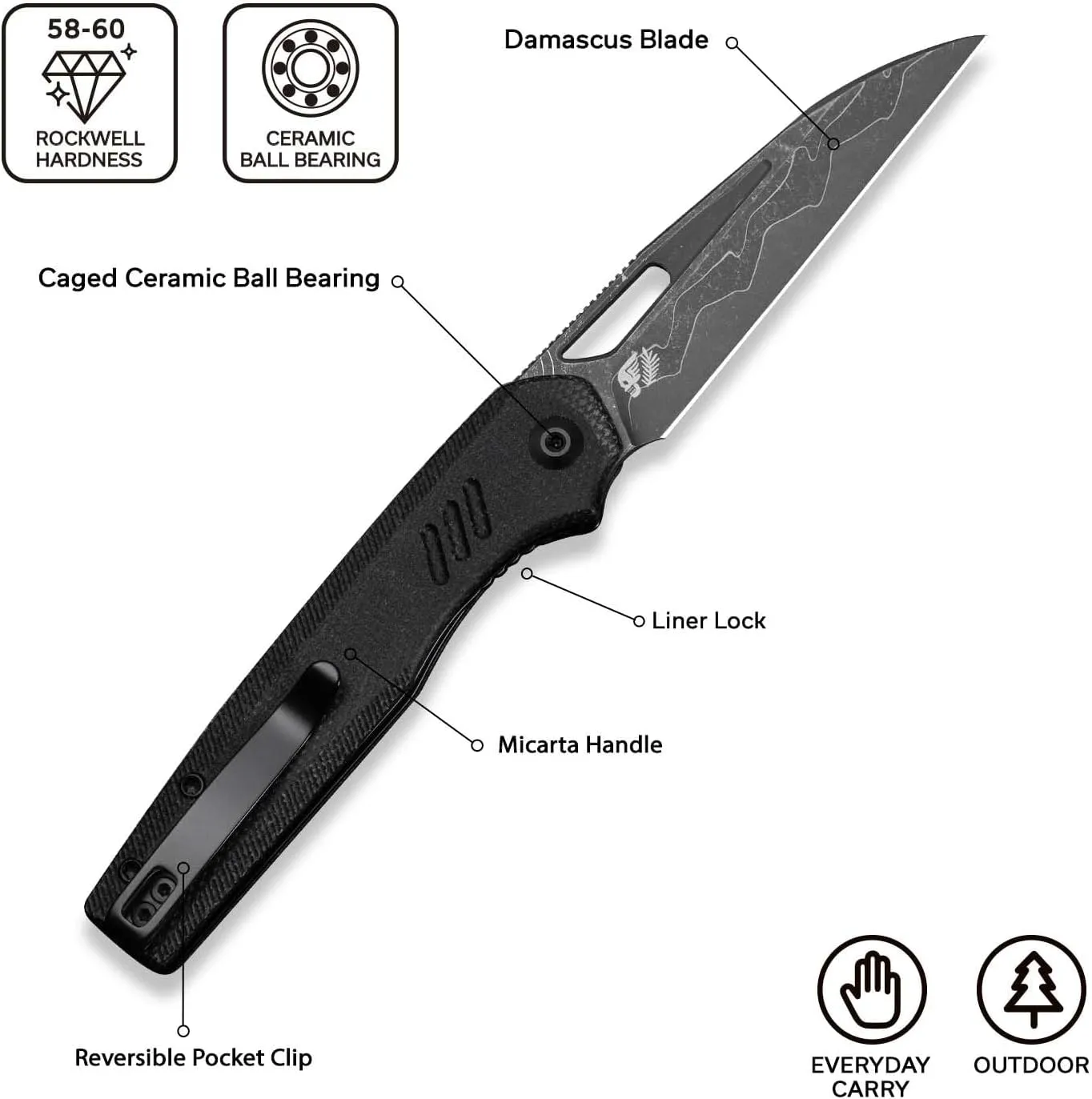 CIVIVI Guile Folding Pocket Knife C24062B