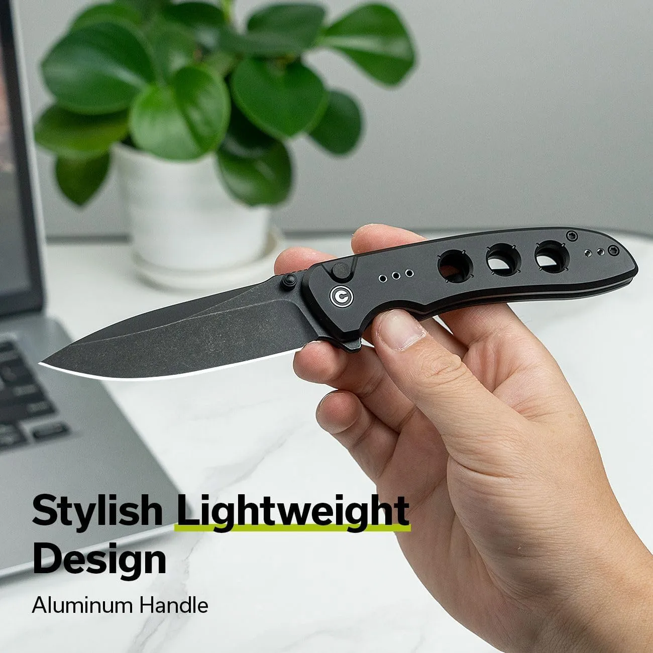 CIVIVI Hyperpulse Pocket Folding Knife, Aluminum Handle