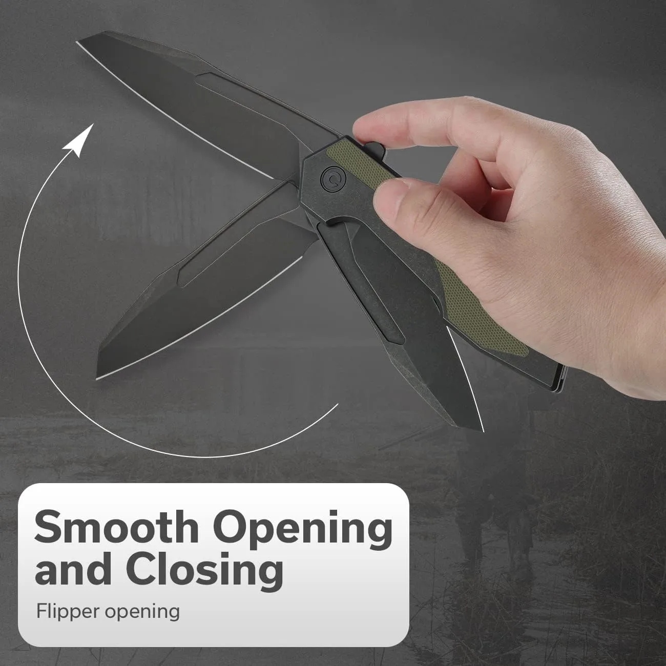 CIVIVI Hypersonic Folding Pocket Knife for EDC, Frame Lock, 3.7" 14C28N, Designed by Gustavo T. Cecchini