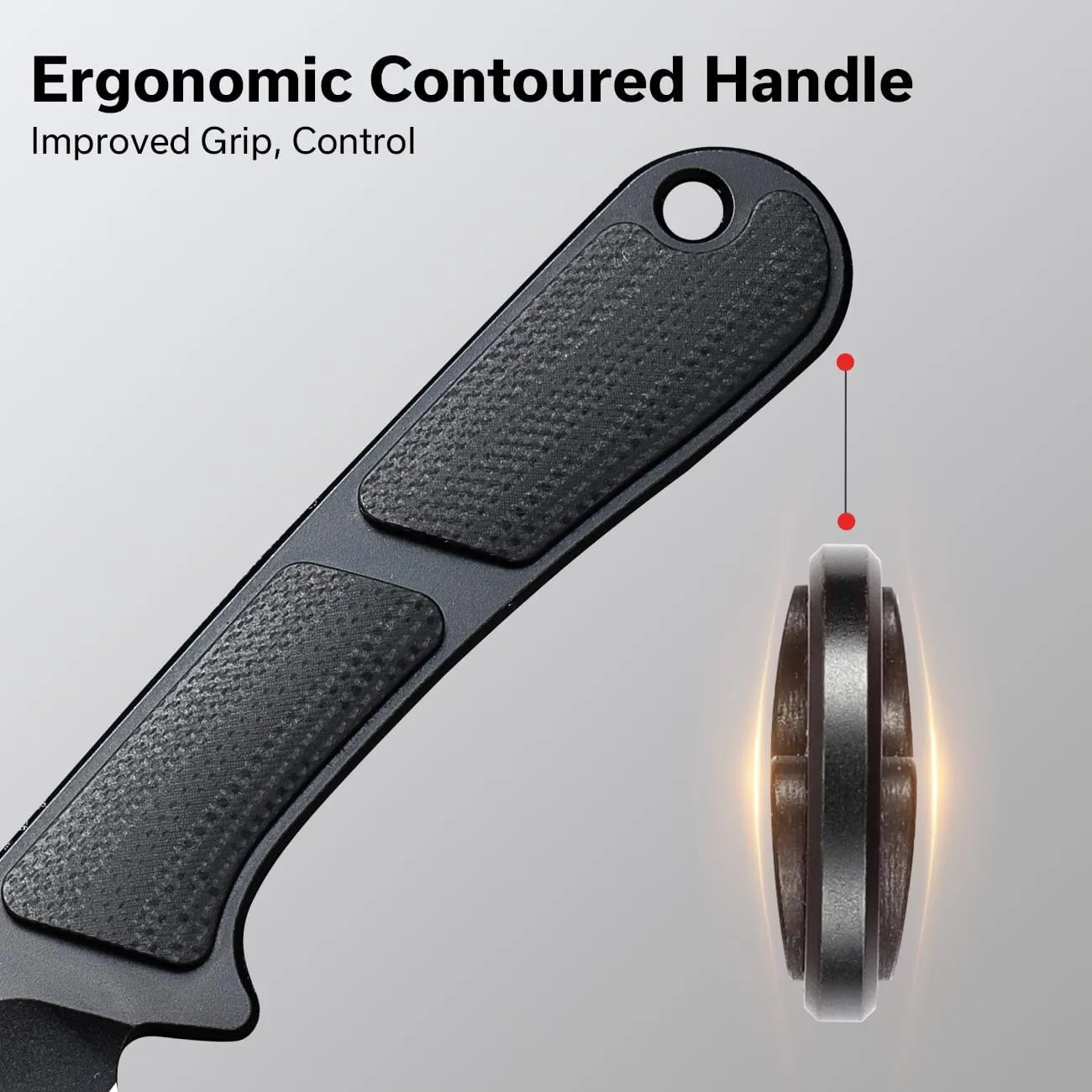 CIVIVI Mini Elementum Fixed Blade Knife with Kydex Sheath and Chain