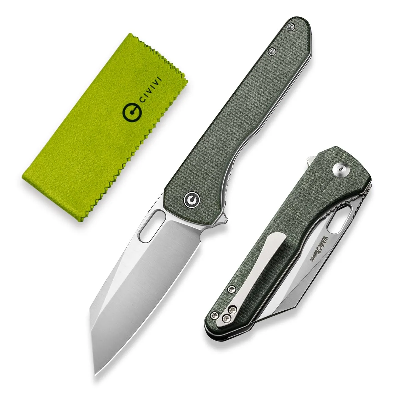 CIVIVI Nugz Folding Pocket Knife for EDC, 3.17" Reverse Tanto Blade C23060