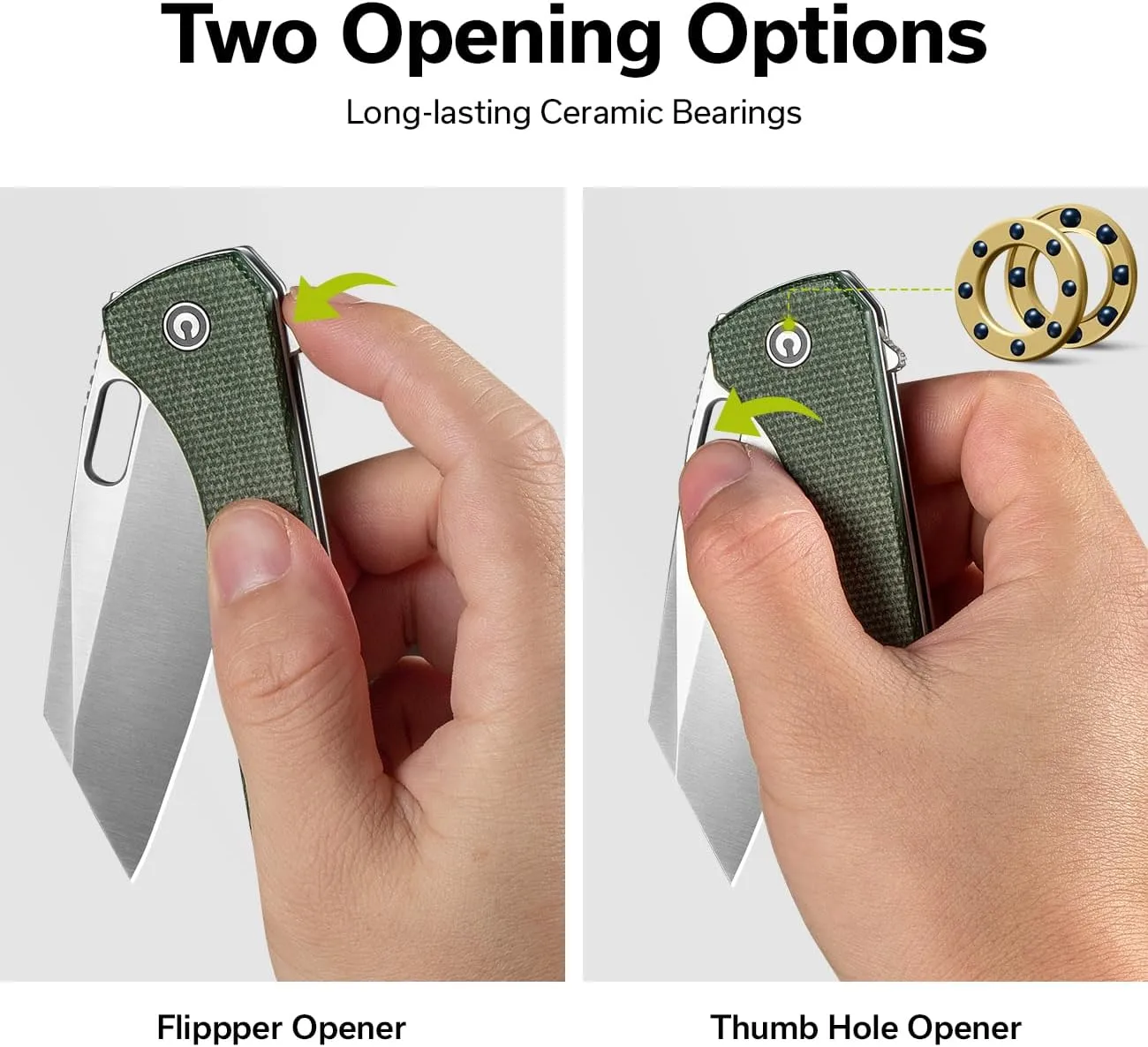 CIVIVI Nugz Folding Pocket Knife for EDC, 3.17" Reverse Tanto Blade C23060