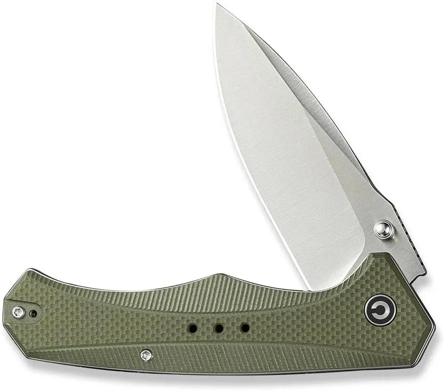 CIVIVI Knives Photonix Liner Lock C23081B-2 OD Green Coarse G10 and 14C28N Stainless Steel Pocket Knife