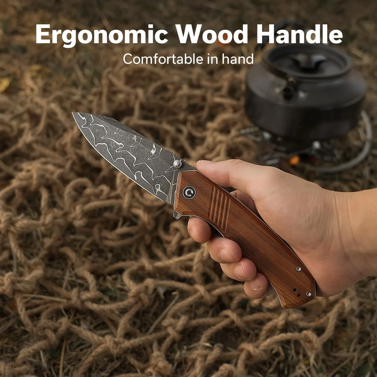 CIVIVI Placoid Folding Pocket Knife for EDC, 3.67" Blade