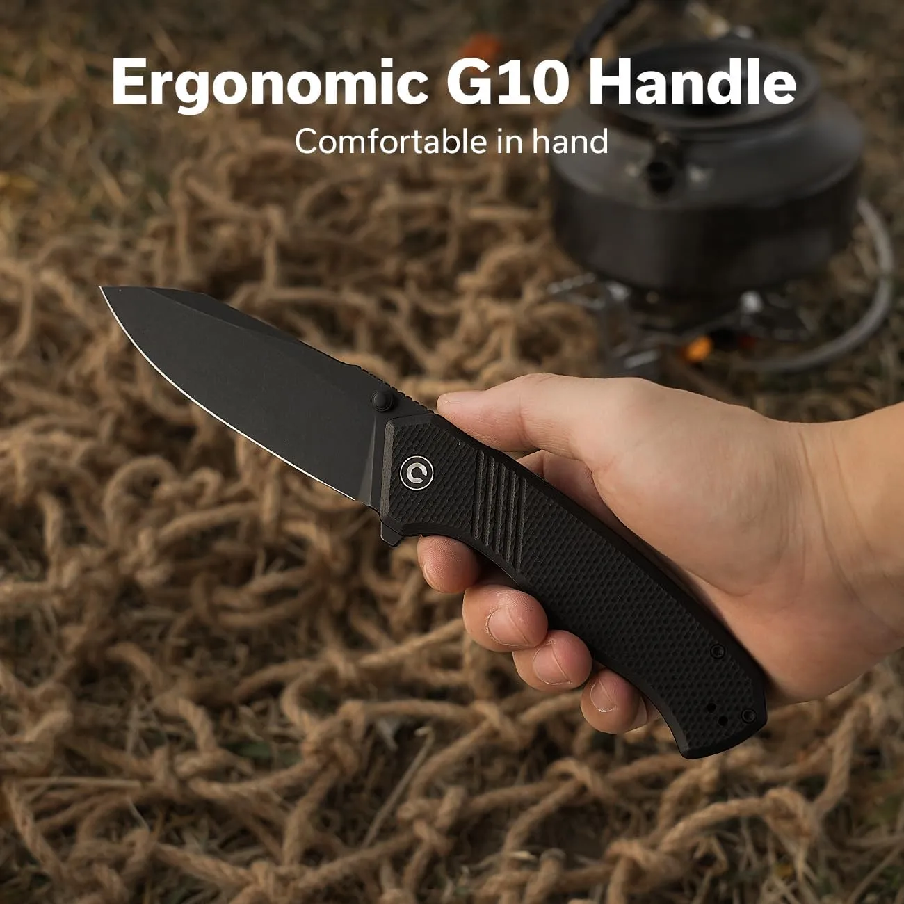 CIVIVI Placoid Folding Pocket Knife for EDC, 3.67" Blade