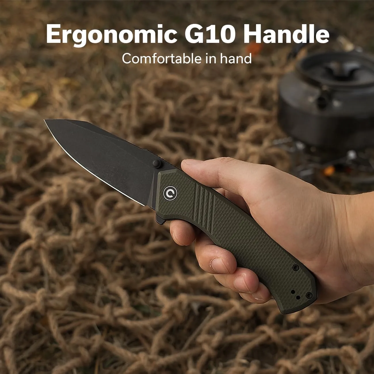 CIVIVI Placoid Folding Pocket Knife for EDC, 3.67" Blade