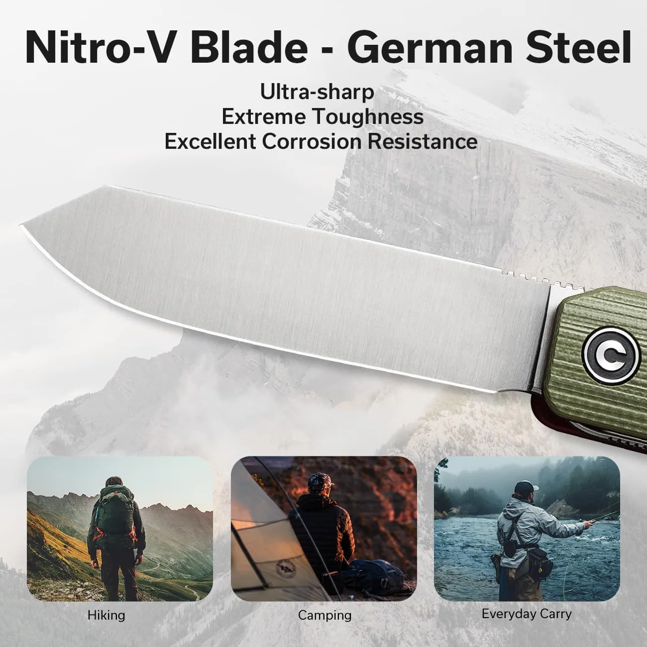 CIVIVI Sendy 3-in-1 Multitool Pocket Knife, Ben Petersen Designed