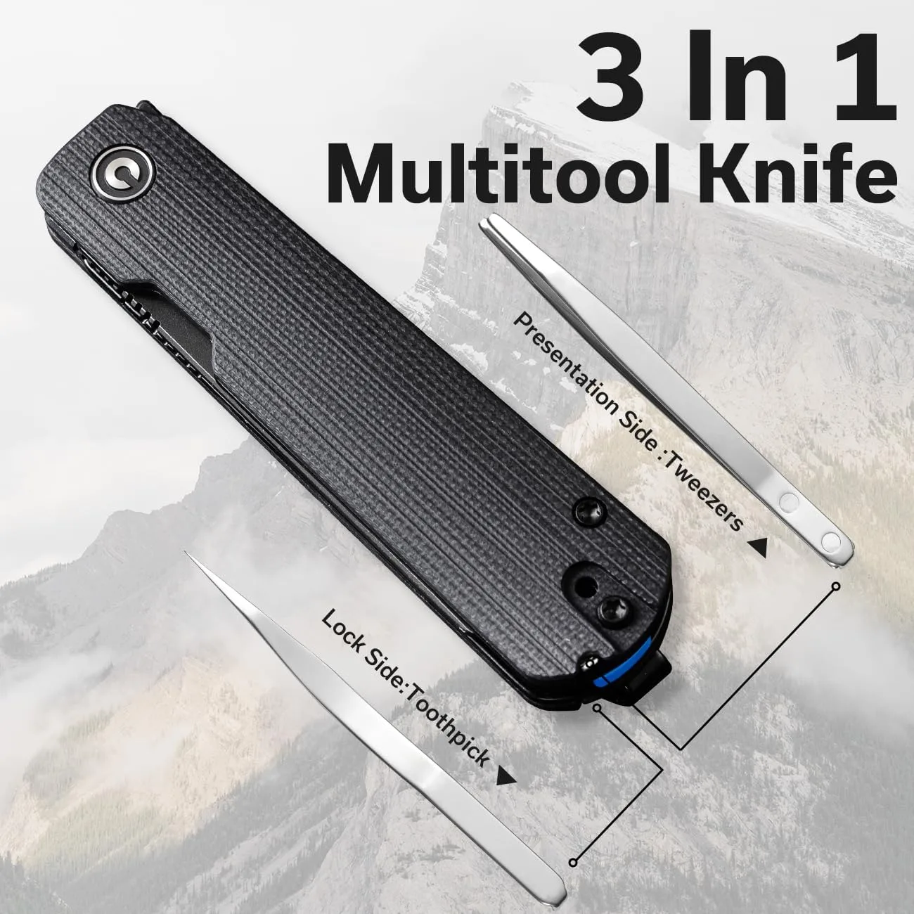 CIVIVI Sendy 3-in-1 Multitool Pocket Knife, Ben Petersen Designed